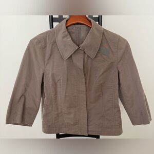 Classic Women's Utility Jacket in Taupe